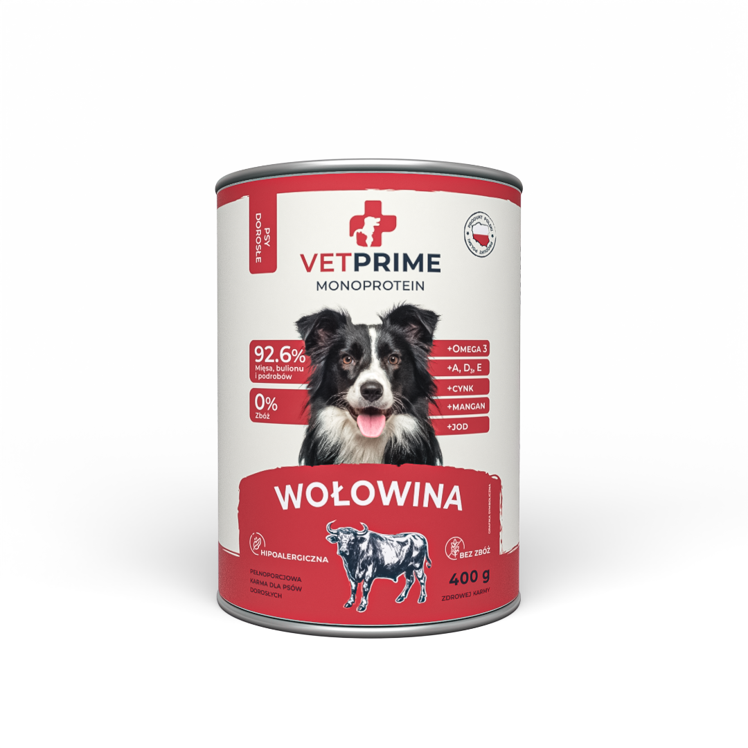Vet Prime Monoprotein Adult Wolowina
