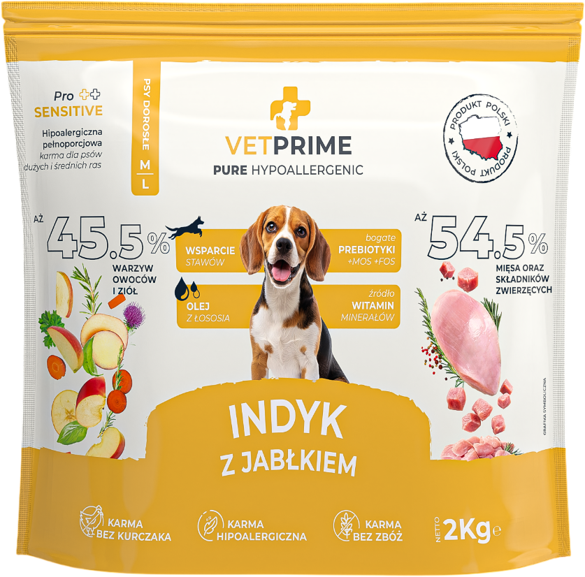 Vetprime Indyk z Jablkiem M L noshadow